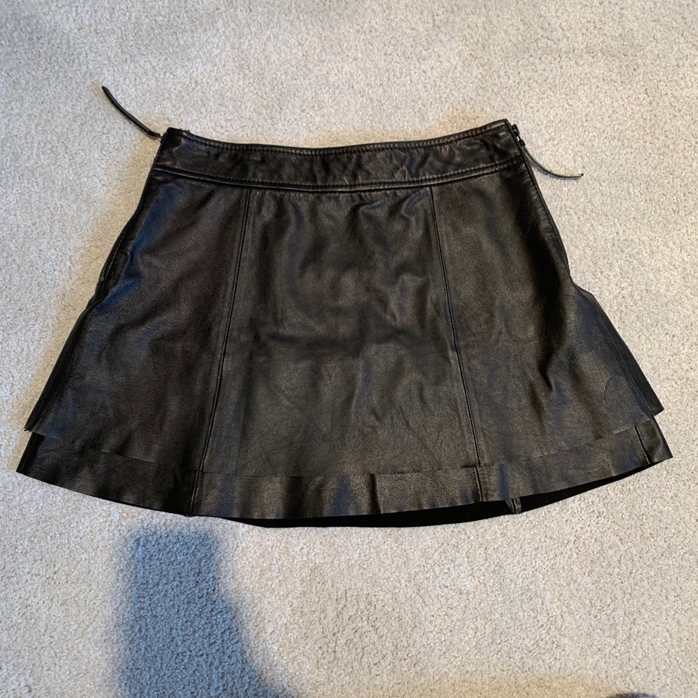 Rachel Zoe Black Leather Skirt!!!